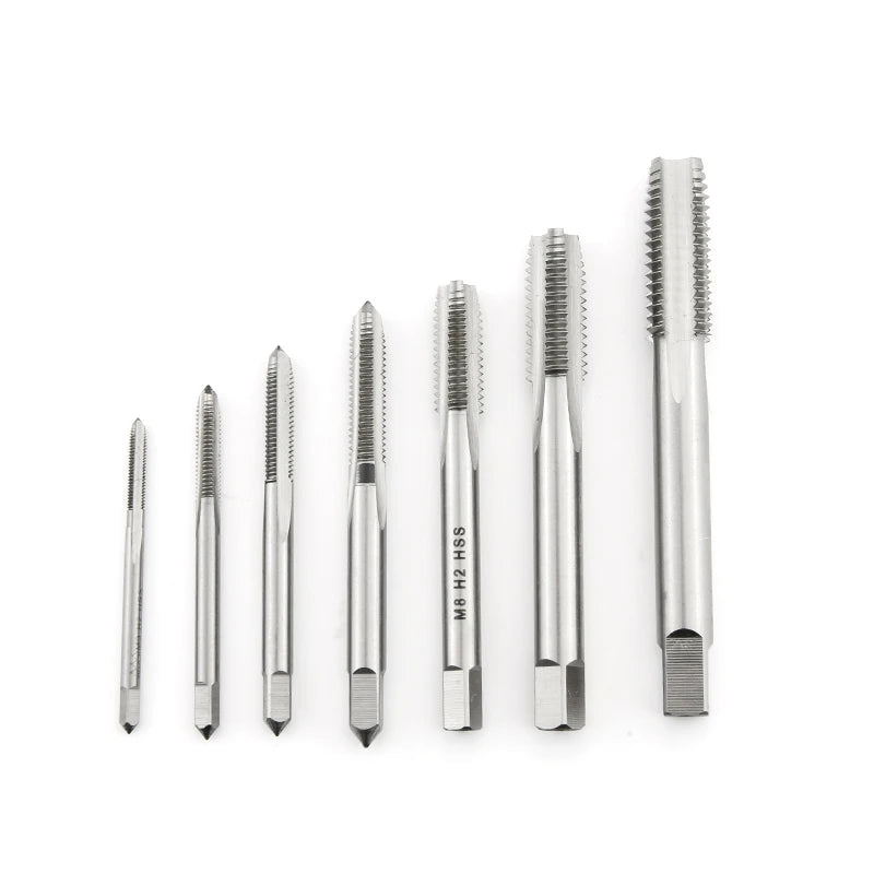 SIQICNC Right Hand Thread Tap HSS Machine Plug Tap Metric Screw Tap Drill Thread Tool M2 M3 M4 M6 M7 M8 M10 M12 M14 Hand Tools