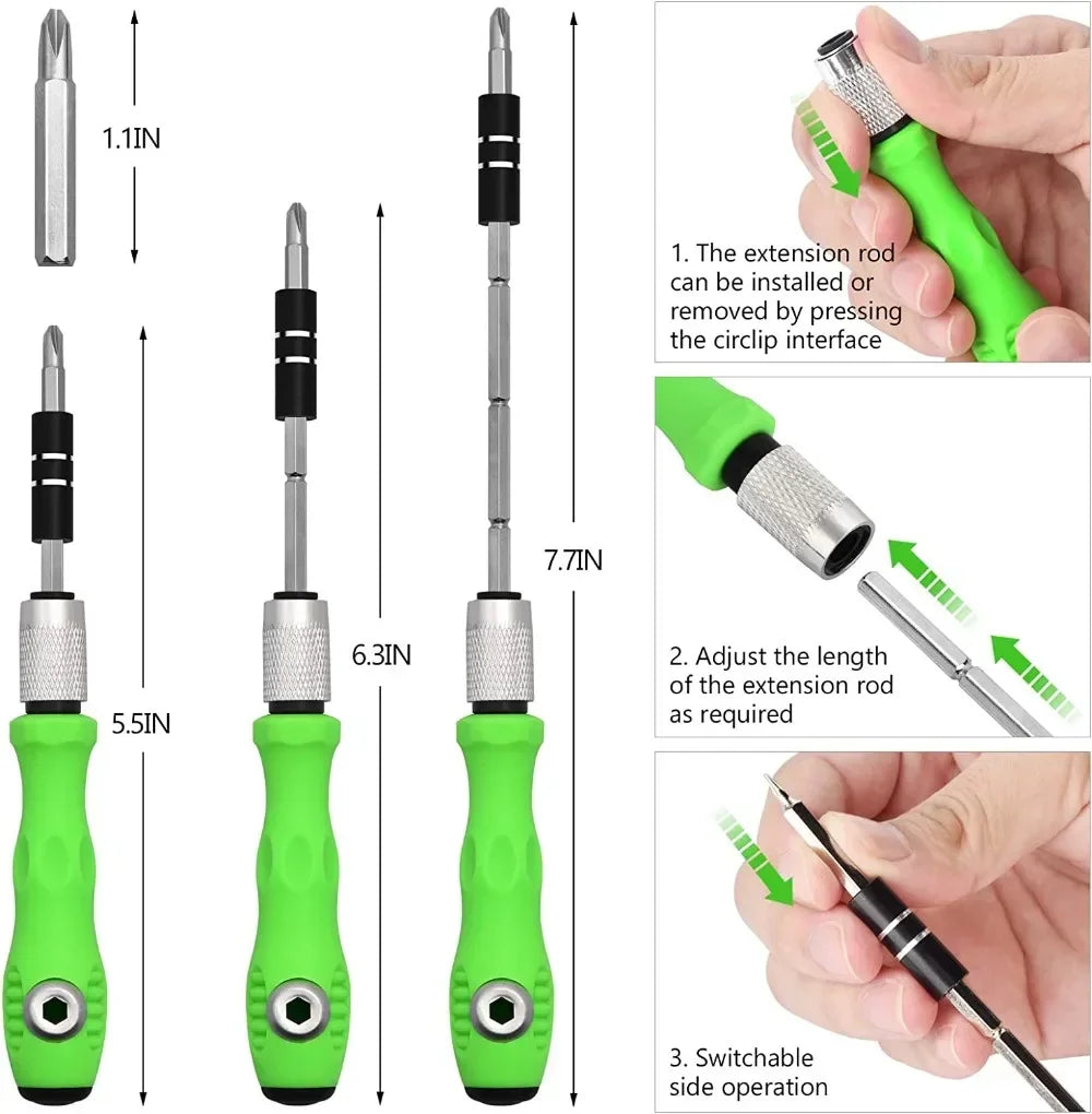 32 In 1 Multifunctional Screwdriver Combination Household Portable Cross Magnetic Precision Screwdriver Set Maintenance Tool