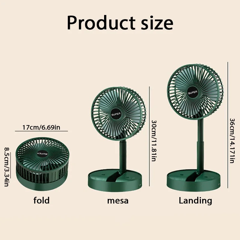 USB Foldable Electric Fan Cold air Portable Indoor Outdoor ventilador Mini Home Cooling Table Fan Camping Desktop Air Cooler fan