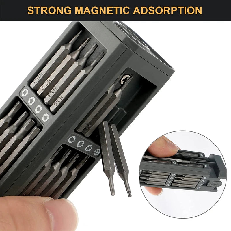 Screwdriver Set Precision Magnetic Screw Driver Bits 8 32 43 46 in 1 Mini Repair Tool for Home Appliances Phone Watches