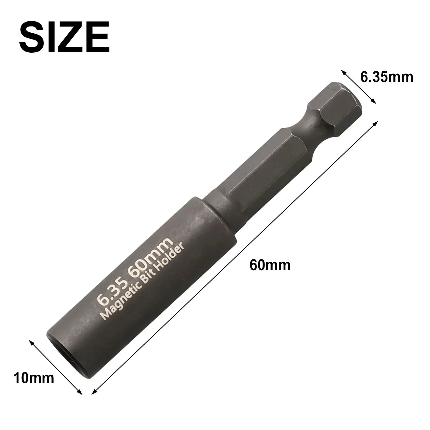 1pc Screwdriver Bit Holder 1/4Inch Hex Shank Head Extension Rod Quick Release Magnetic Screwdriver Extension Bar Hand Tools 60mm