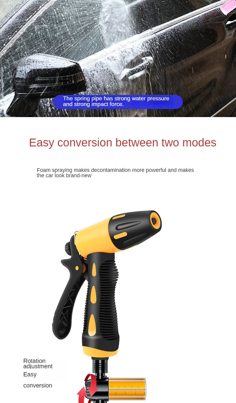 10-30 Meter Telescopic Water Pipe with High-pressure Nozzle Car Washing Tool Set Extension Hose Water Hose for Pressure Cleaner - ToolFlx