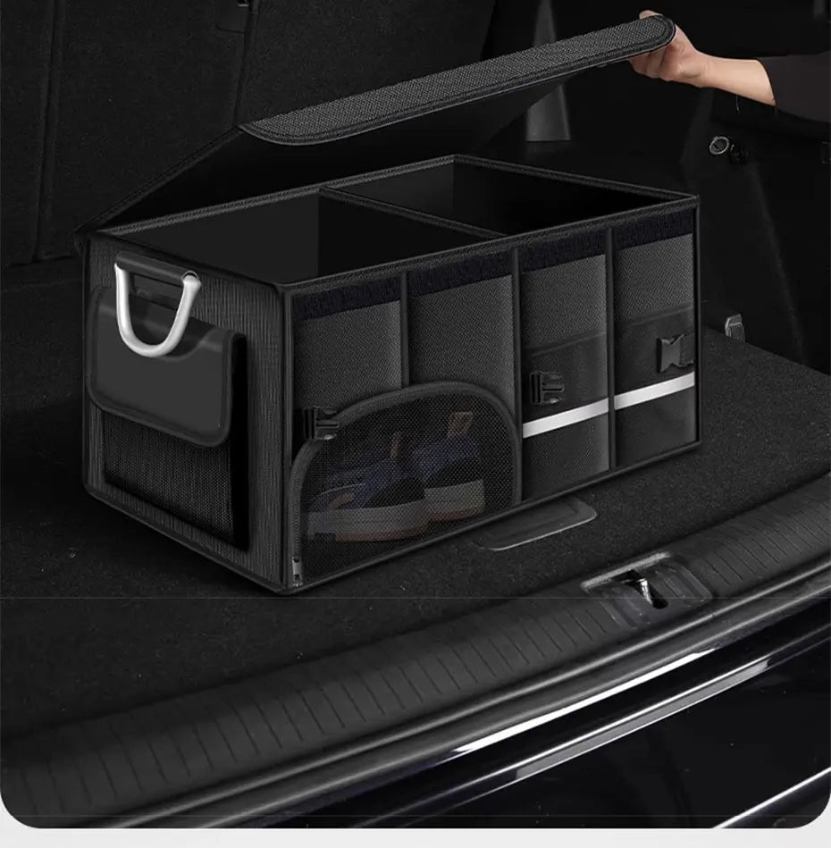 SEAMETAL Large Capacity Car Trunk Organizer 36L/72L/110L Foldable Car Storage Box Waterproof Storage Bag for Fishing Camping