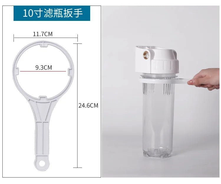 Universal 10 Zoll Filterflasche Wasserreiniger Schraubenschlüssel RO Filterflasche Element Öffnungswerkzeuge Wasserreiniger Zubehör 