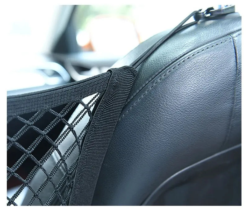 Filet de rangement pour voiture, sac de rangement pour style de voiture, filet en maille élastique, organisateur d'accessoires automobiles 