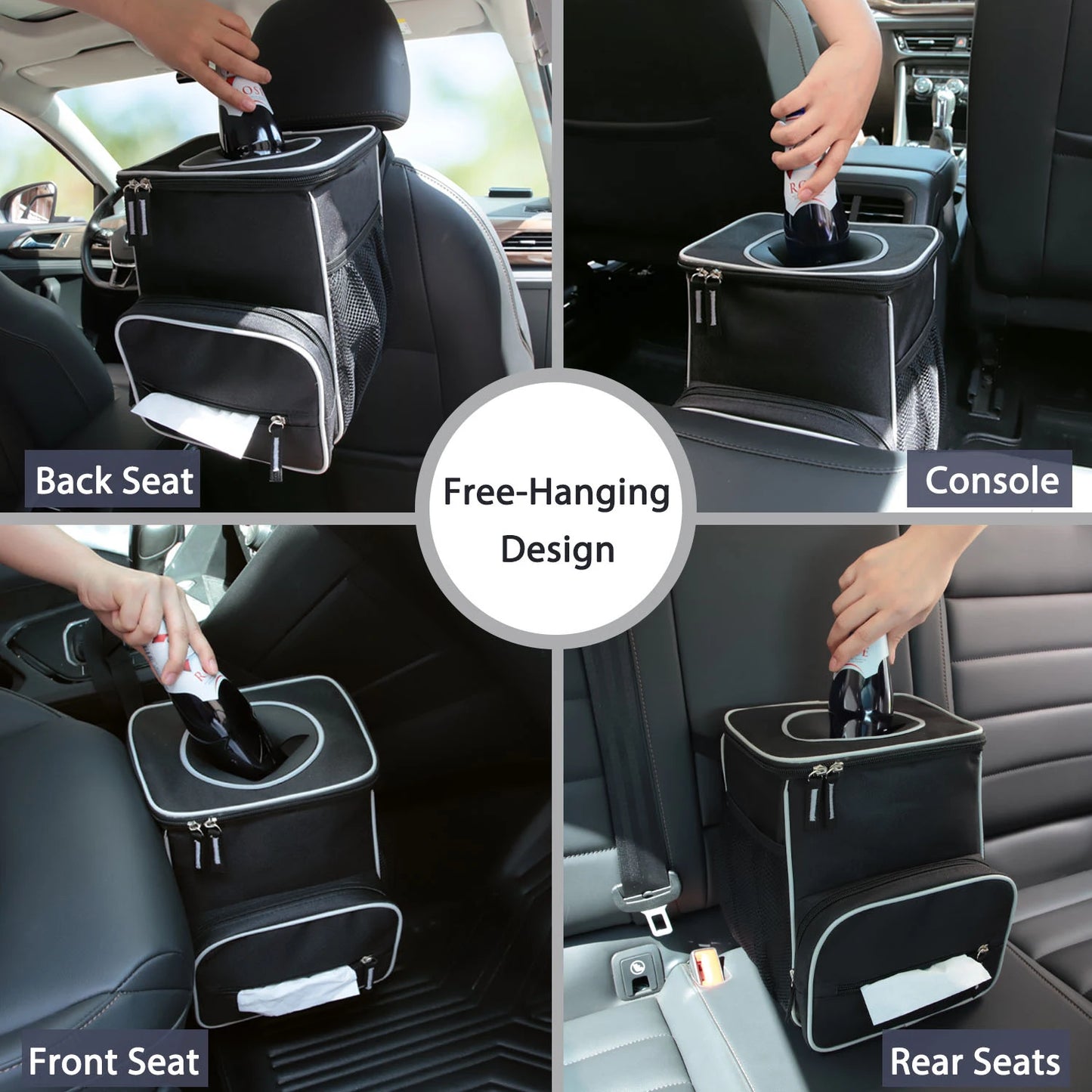 Car Storage Boxes Folding Auto Organizer Box PU Leather Waterproof Trunk Bag Large Capacity Multi-color SUV Cars Stowing Tidying