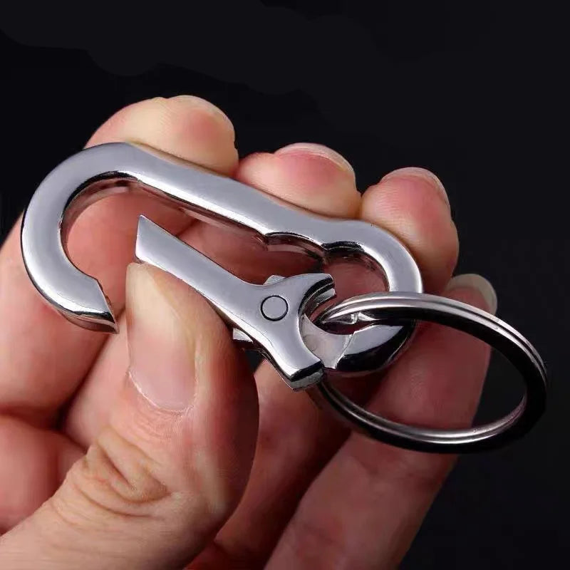 2/4/6 stücke Kürbis Schnalle Schlüsselanhänger Klettern Haken Edelstahl Auto Starke Karabiner Schlüssel Kette Metall Taille Hängen Schlüssel Ring Clips 