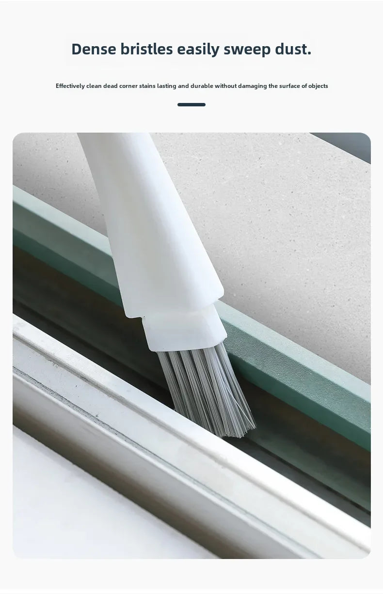 Household window groove cleaning brush multi-functional door and window groove tile gap cleaning brush hard bristle brush dea...