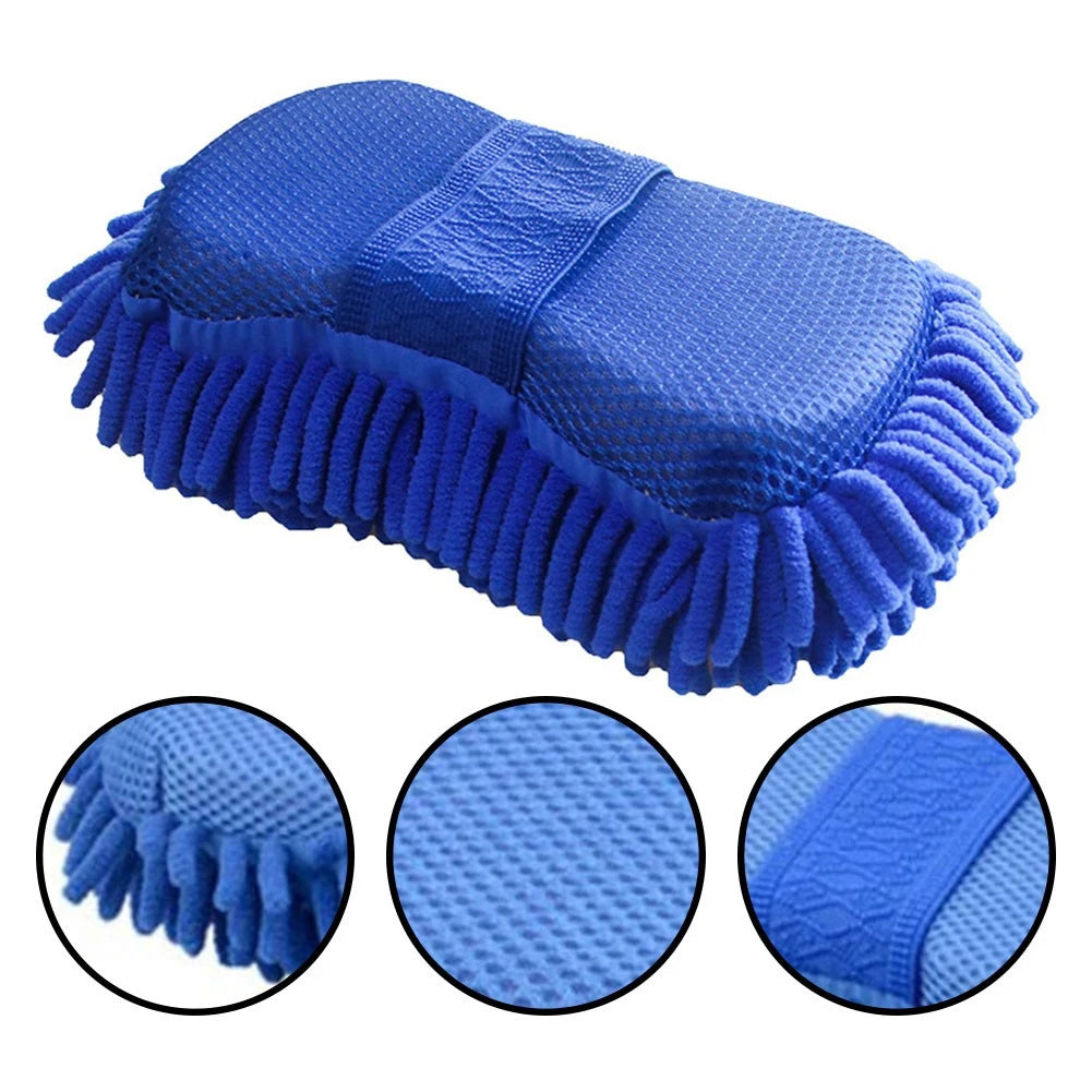 Car Cleaning Sponge Car Wash Care Washing Brush Pad Cleaning Tool Microfiber Polishing Dusting Scratch-free Washing Cars Floors