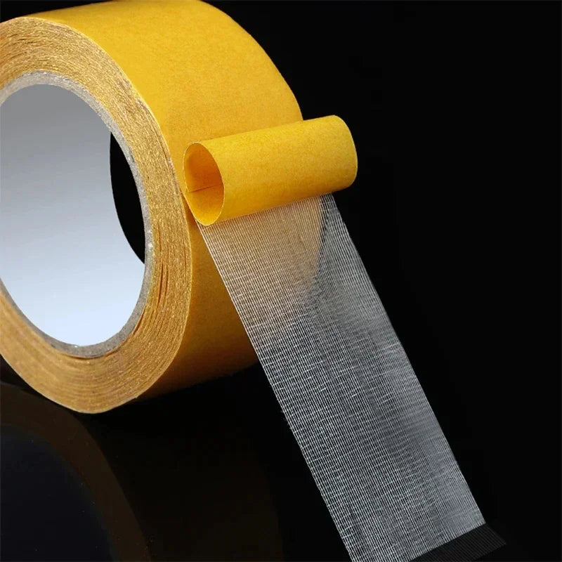 5M Double Sided Mesh Tapes Waterproof Traceless Cloth Base Mesh Tapes High Viscosity Carpet Adhesive Tape Strong Sticky Strips