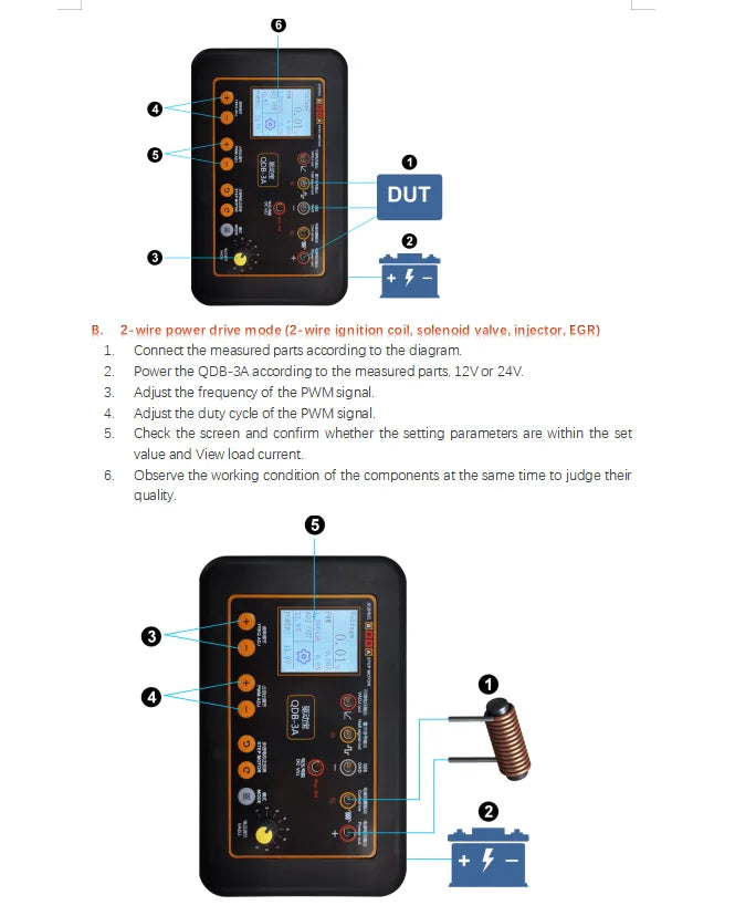 NEW! Automobile Ignition Coil Test Injector Solenoid Valve Idling Stepper Motor Instrument Tester Fault Detector Drive Simulator