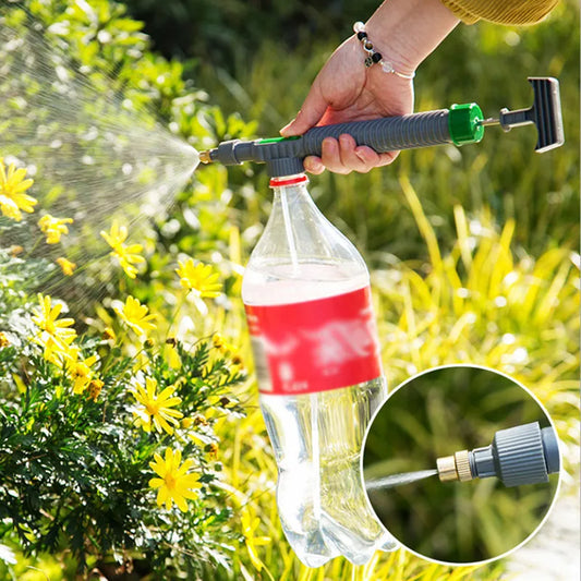 High Pressure Air Pump Manual Sprayer Adjustable Drink Bottle Spray Head Nozzle Garden Watering Tool Sprayer Agriculture Tools - ToolFlx