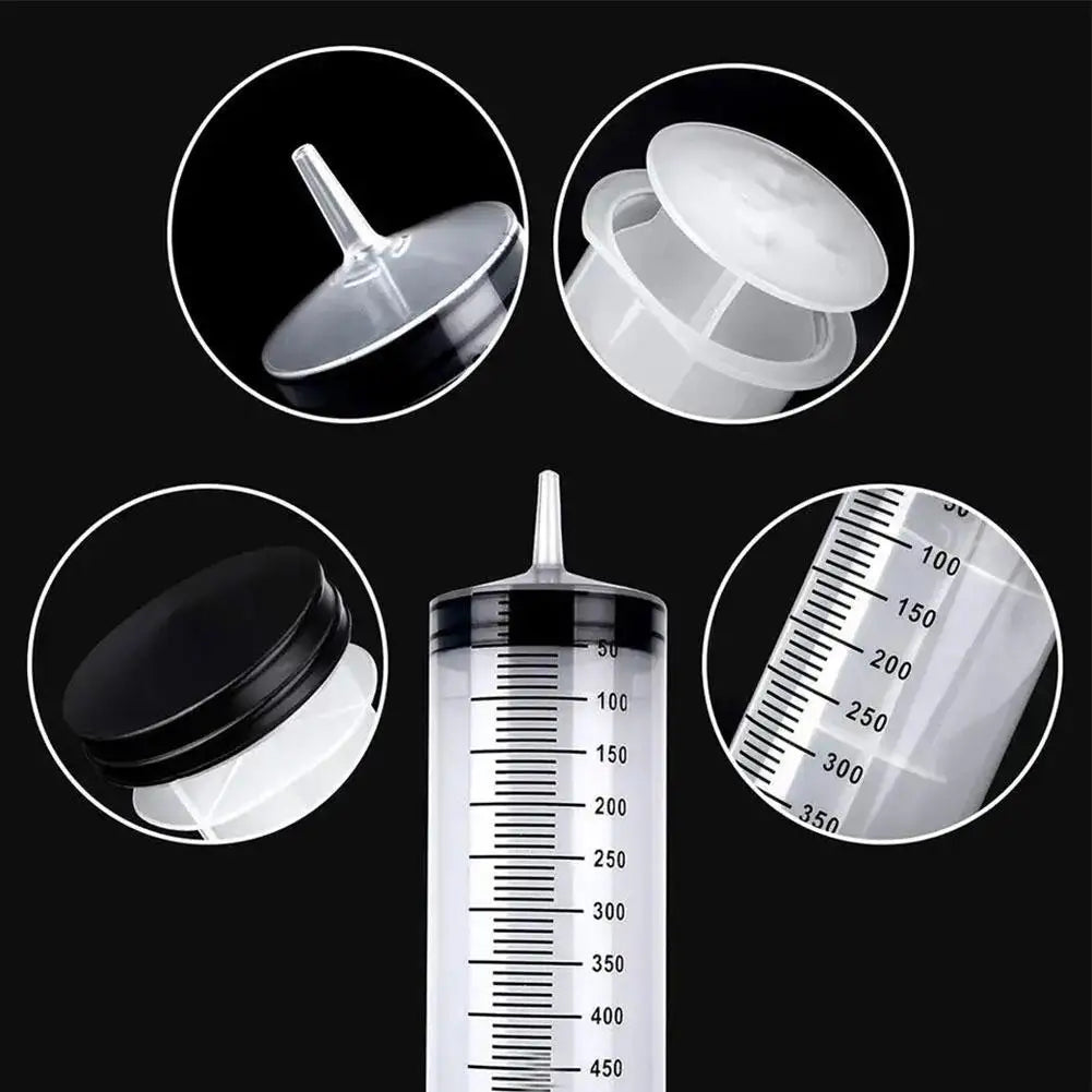 Large Capacity Syringes Reusable Needle Barrel Oil Pump with Scale Oil Suction Vacuum Syringe Pistol Pump Extractor