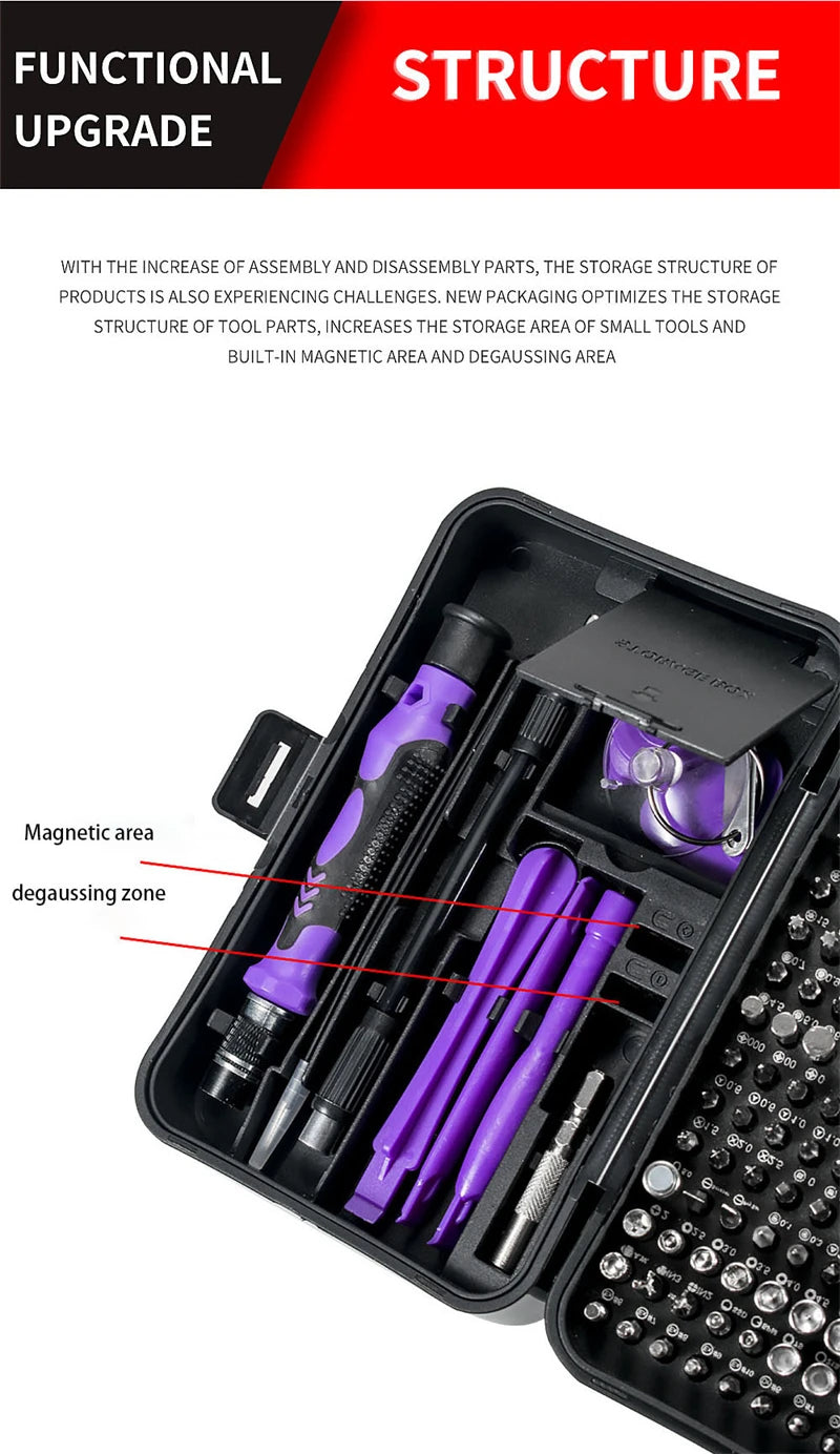 Magnetic Screwdriver Bits Set Torx Phillips Screw Driver Socket Remover Wrench Phone PC Repair Tools Electrical Tool Accessories