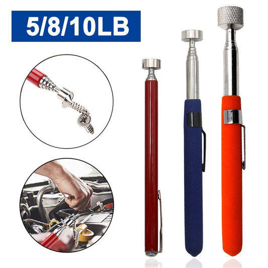 Magnetic Retractable Pickup Suction Iron Rod Portable Multifunctional Extractor Pen Clip Automotive Repair Tools