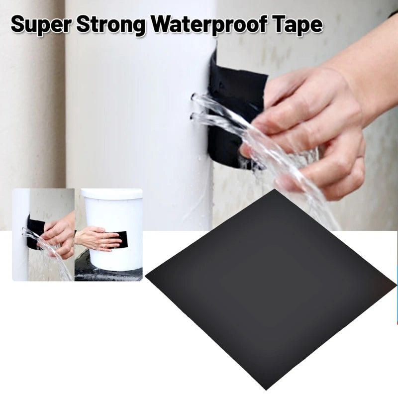 New Black Super Strong Waterproof Tape Outdoor Garden Leakage Hose Water Patch Bond Pipe Adhesive Stop Leak Seal Repair Fix Tape