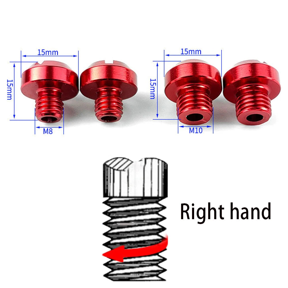 2Pcs Anti-Rust Motorcycle CNC Aluminum M8 M10 Rear view Mirror Hole Plugs Screws Rearview Mirror Holder Motorcycle Accessories