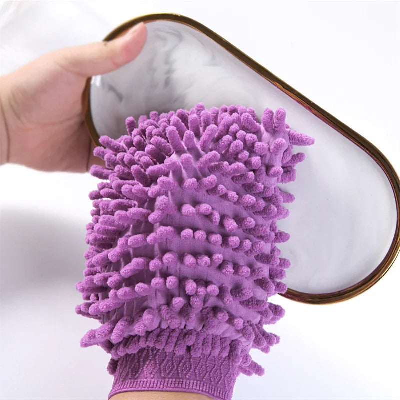 1/3/5pcs Microfiber Car Wash Gloves Auto Gloves Ultra Absorbent Wash Car Sponge Scratch Free Microfiber Car Cleaning Tool