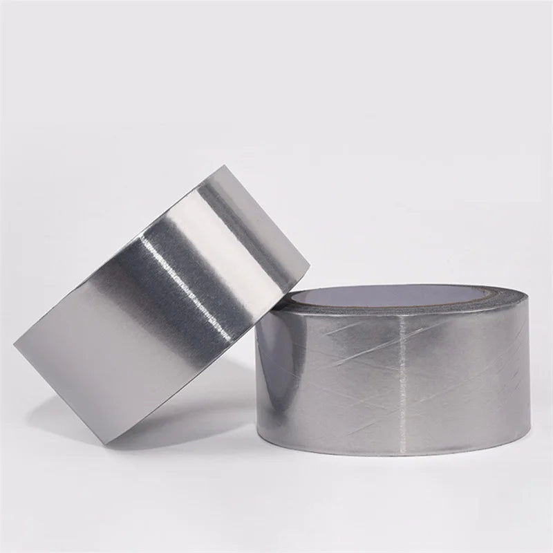 High Temperature Resistance Aluminum Foil Tape Kitchen Pipe Repair Tape Adhesive Sealing Foil Heat Insulation Leak Proof Tape