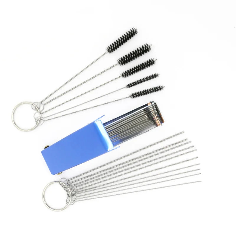 Carburetor Carbon Dirt Jet Remove Cleaning Needles Brushes Cleaner Tools for Automobile Motorcycle ATV Welder Carb Chainsaw