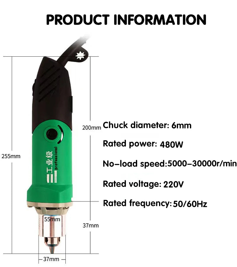 Dremel 260W/480W High-Power Engraver Electric Drill Engraving Rotary Tool Flexible Shaft 6-Position Variable Speed Polishing