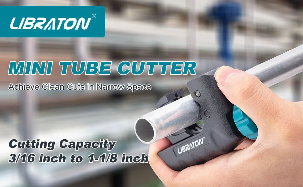 Libraton Tubing Cutter 4mm to 28mm Copper Cutter Mini Tube Cutter Multi Use Tube Cutter for Aluminum Thin Stainless Steel Pipe