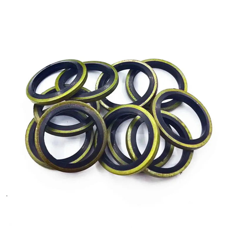 150/100pcs Bonded Seal Sealing Ring Assortment Kit Oil Drain Screw Combined Washer Seal Set M6 M8 M10 M12 M14 M16 M18 M20 M22 - ToolFlx