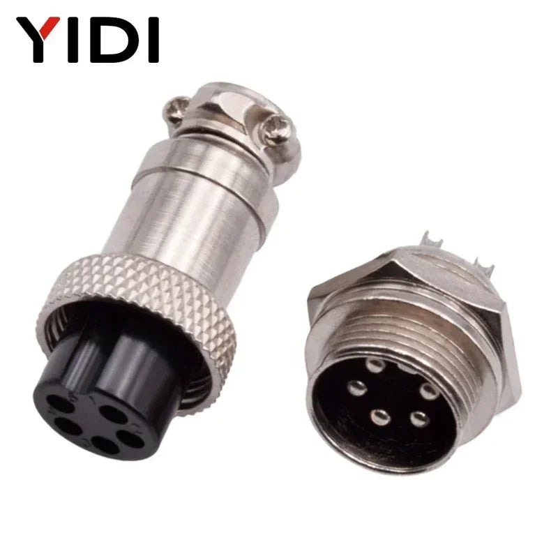 YIDI 5/10Set GX12 GX16 GX20 2 3 4 5 6 7 8 9 10 12 14 15 Pin Male Female Lc Cable Aviator Aviation Circular Connector Plug Socket