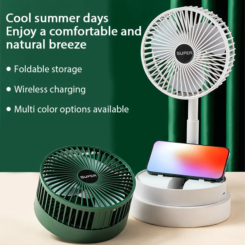 USB Foldable Electric Fan Cold air Portable Indoor Outdoor ventilador Mini Home Cooling Table Fan Camping Desktop Air Cooler fan