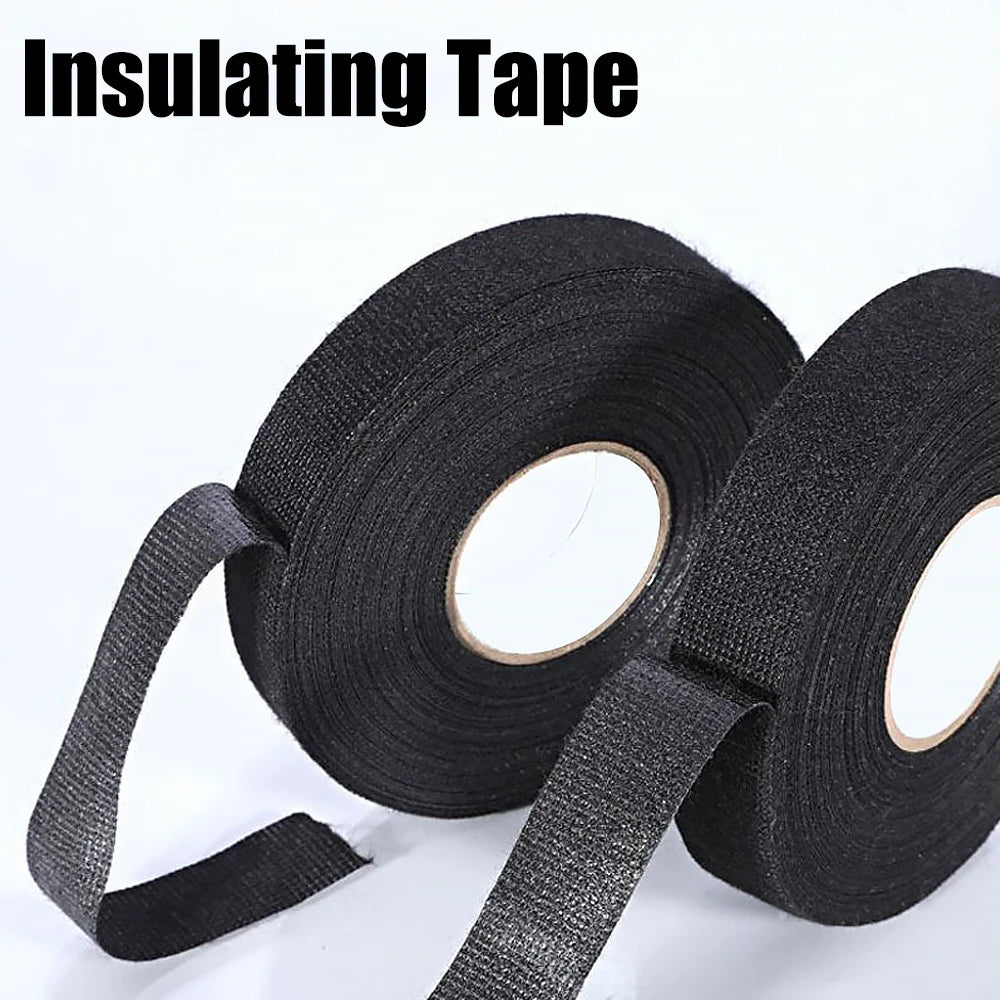 Electrical Tape Heat-resistant Harness Bundle Insulation Auto Wiring Fabric Cloth Wrap Waterproof Cable Organizer Adhesive Tapes - ToolFlx