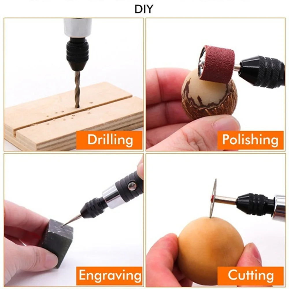 40~217Pcs Power Tools Rotary Tool Accessory Set Fits Dremel Drill Grinding Polishing Accessories Mini Saw Blade Abrasive Tool