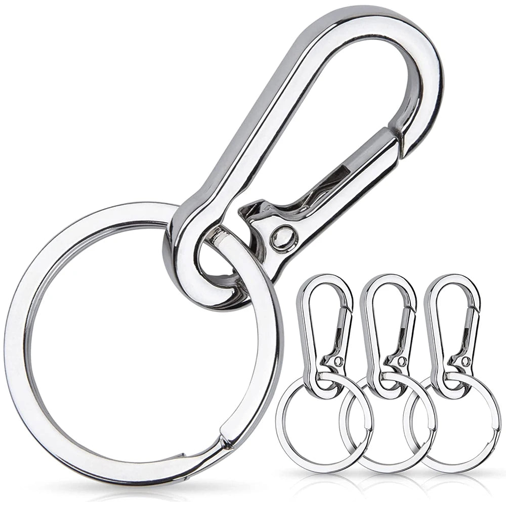 5 Stücke Kürbis Schnalle Schlüsselanhänger Kletterhaken Edelstahl Auto Starke Karabiner Form Schlüsselanhänger Zubehör Metall Schlüsselanhänger Ring 