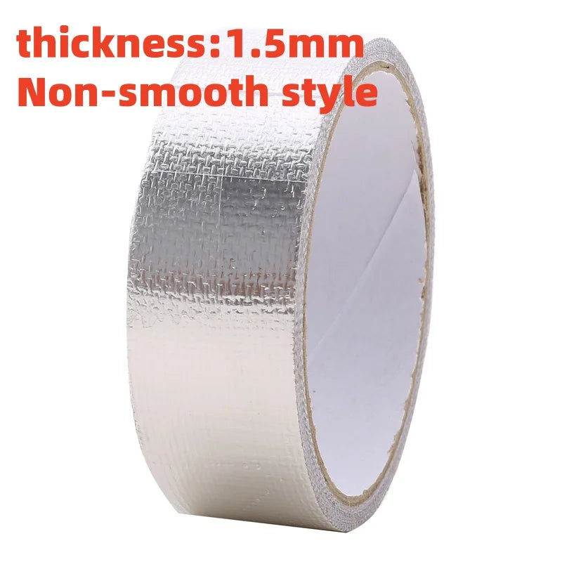 High Temperature Resistance Aluminum Foil Tape Kitchen Pipe Repair Tape Adhesive Sealing Foil Heat Insulation Leak Proof Tape