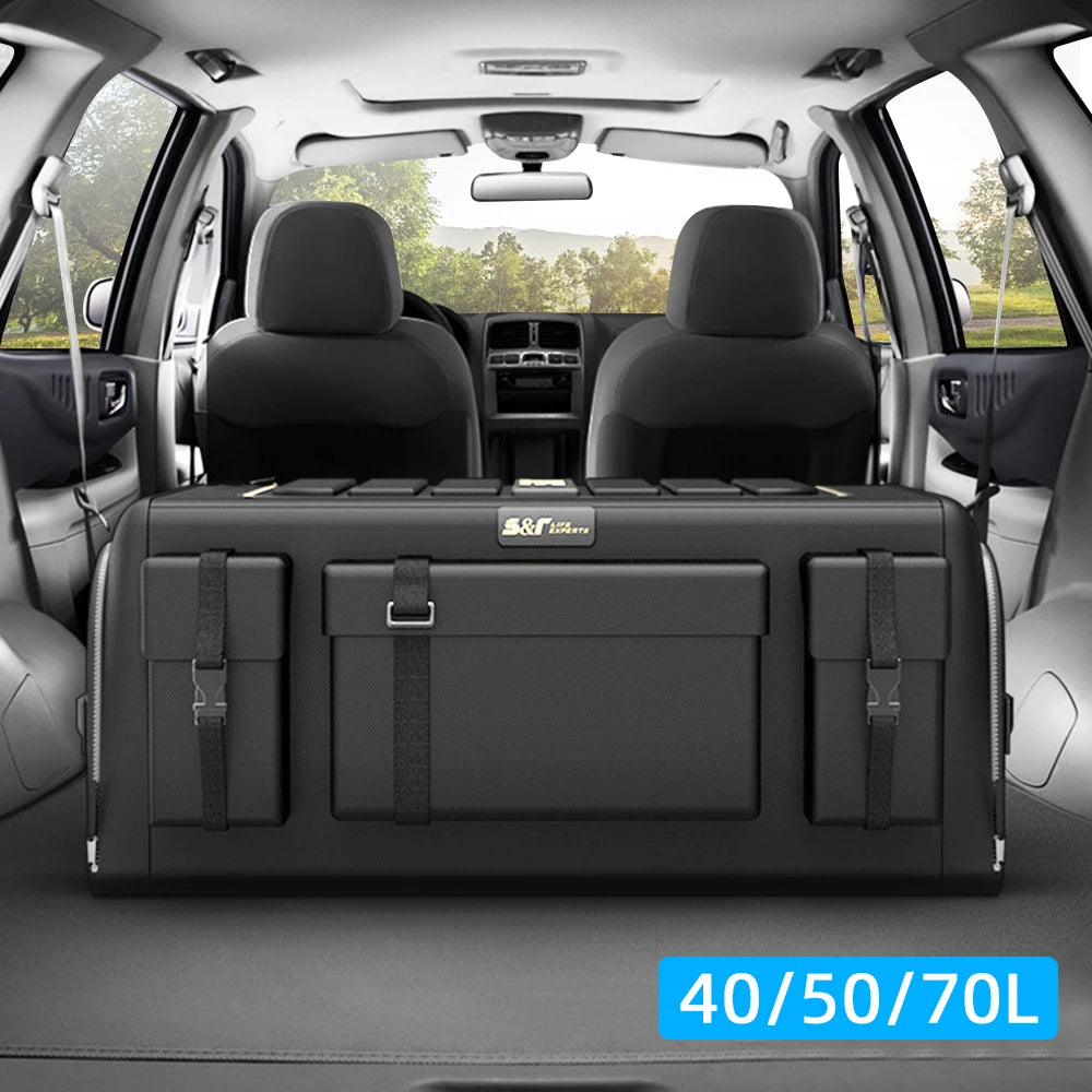 Car Trunk Organizer Box Large Capacity Auto Multiuse Tools Storage Bag  Oxford Cloth Folding for Emergency Storage Box