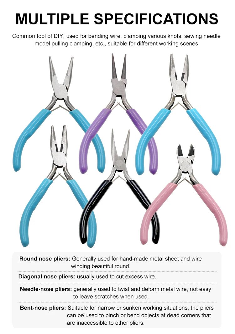 1PC Jewelry Pliers Tools Equipment End Cutting Wire Pliers Hand Tools for DIY