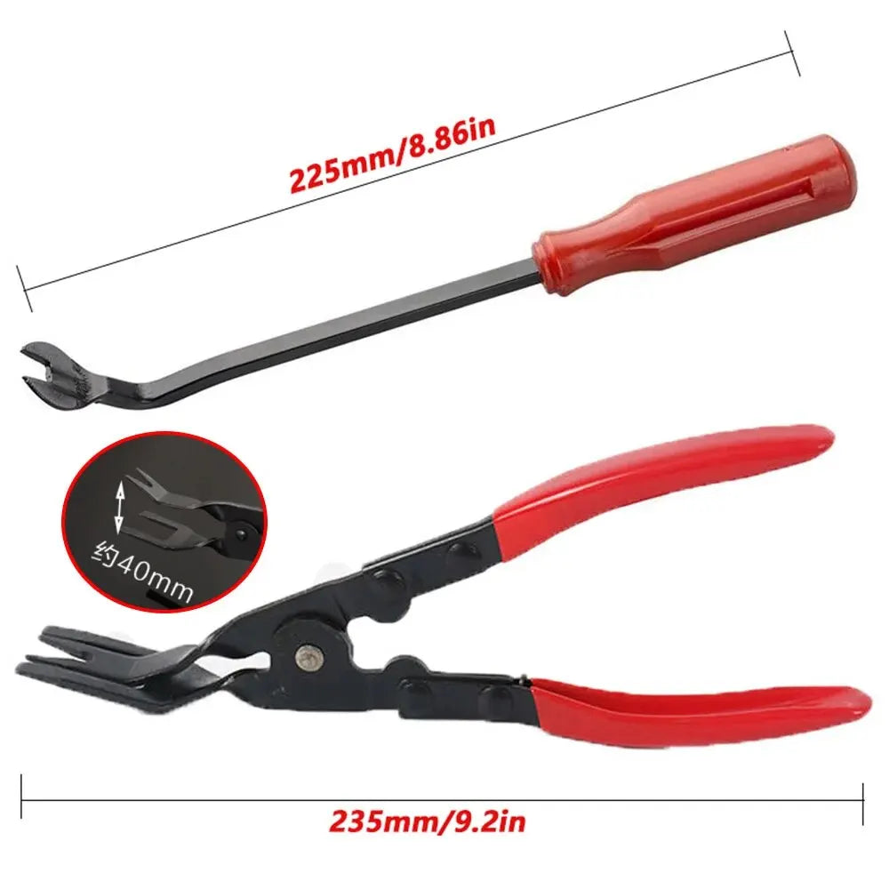 Auto Door Nail Puller Fastener Jaw Screwdriver Set Clip Pliers Dashboards Interior Removal Car Headlight Installation Tools