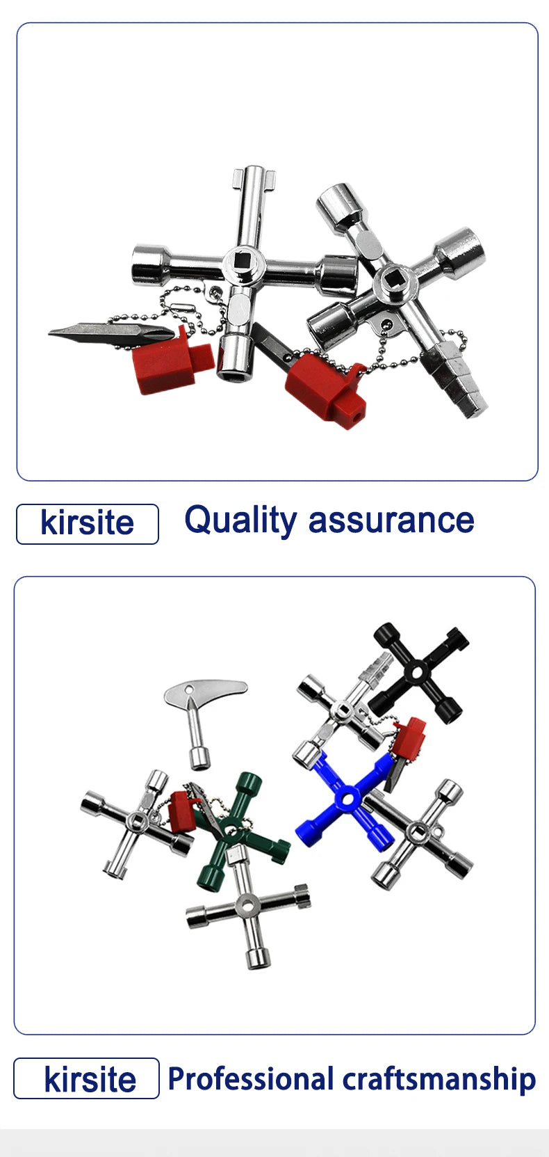 Electric Cabinet Car Elevator Cross Key Wrench Water Meter Valve Key Internal Triangle Wrench Multi-purpose Tool Portable