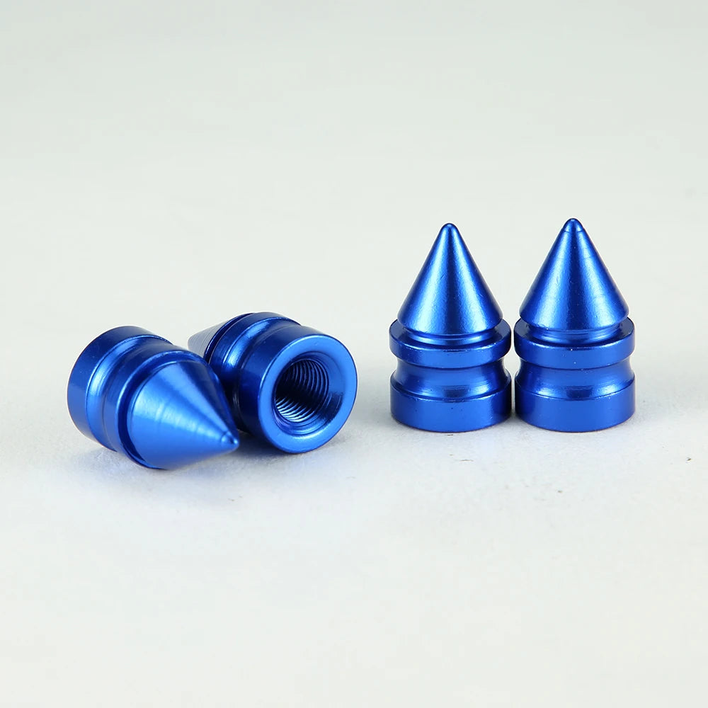 4pcs Car Tire Valve Cap Grenade Aluminum Tyre Valve Stem Cover Air Dust Cap Tire Valve Truck Bike Wheel Rim Valve Stem Cap