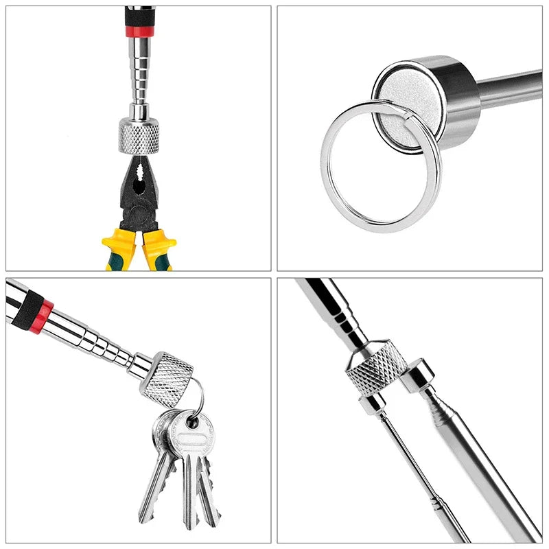 Magnetic Pickup Tool Telescopic Adjustable Magnetic Pick-Up Tool Grip Extendable Magnet Stick Handy Tool for Picking Up Nut Bolt - ToolFlx