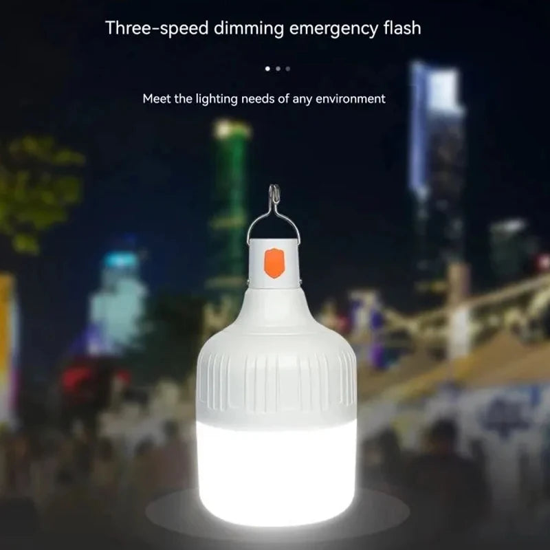 Usb Rechargeable Led Bulb Portable Camping Light Bulb Emergency Lighting Flashlight Lights Outdoor Picnics Hanging Tent Light