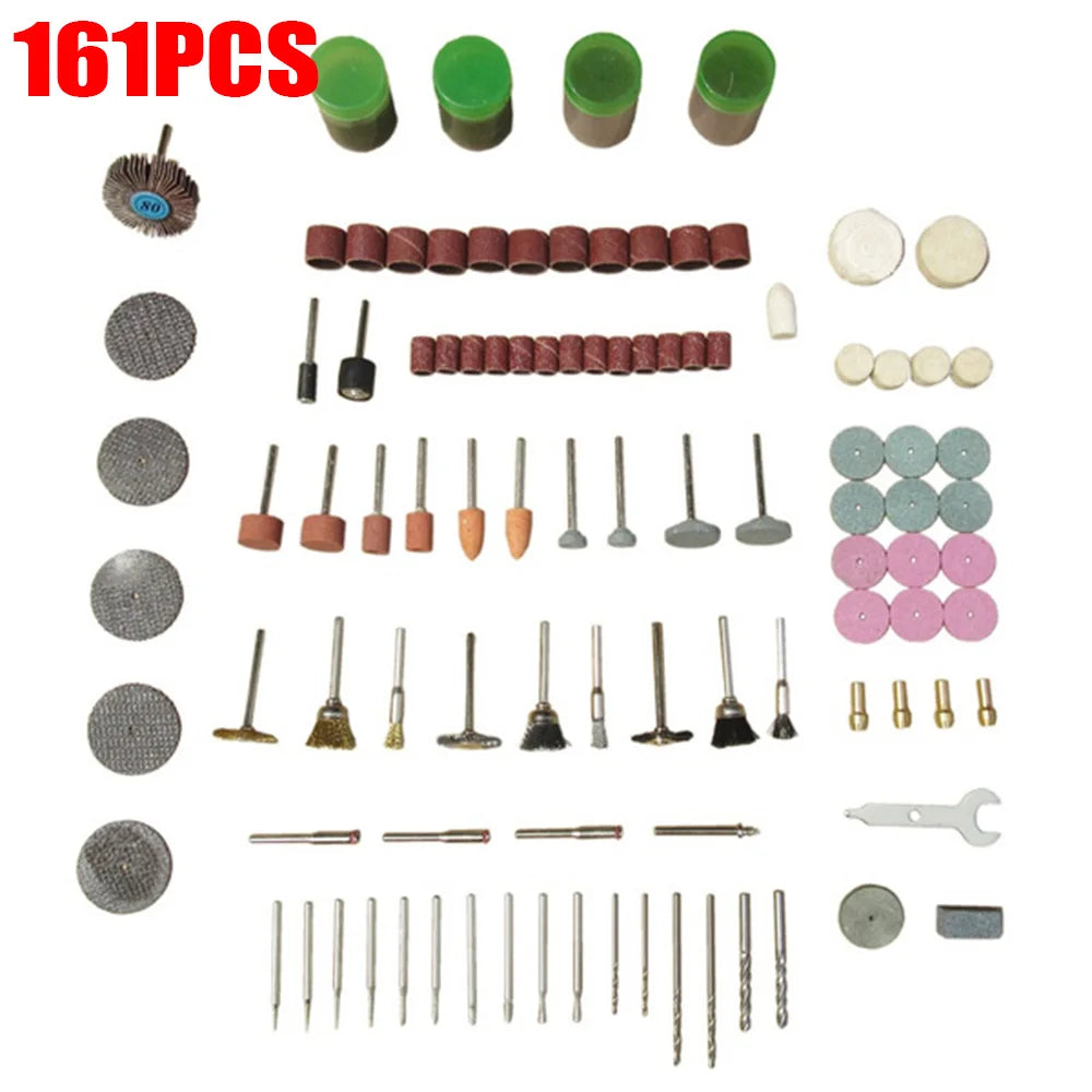 40~217Pcs Power Tools Rotary Tool Accessory Set Fits Dremel Drill Grinding Polishing Accessories Mini Saw Blade Abrasive Tool