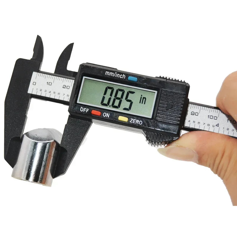 6inch Digital Vernier Calipers 0-150mm Lcd Electronic Caliper, Carbon Fiber Gauge, Height Measuring Tools Instruments Micrometer