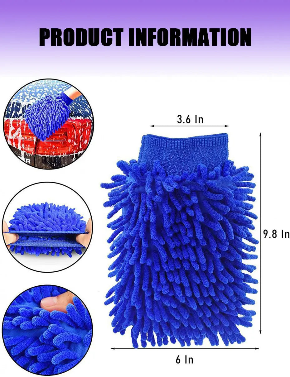 SEAMETAL 13/15pcs Car Detailing Cleaning Kit Car Washing Brushes Sponges Towels for Car Air Vents Rim Clean Dirt Dust Wash Tools