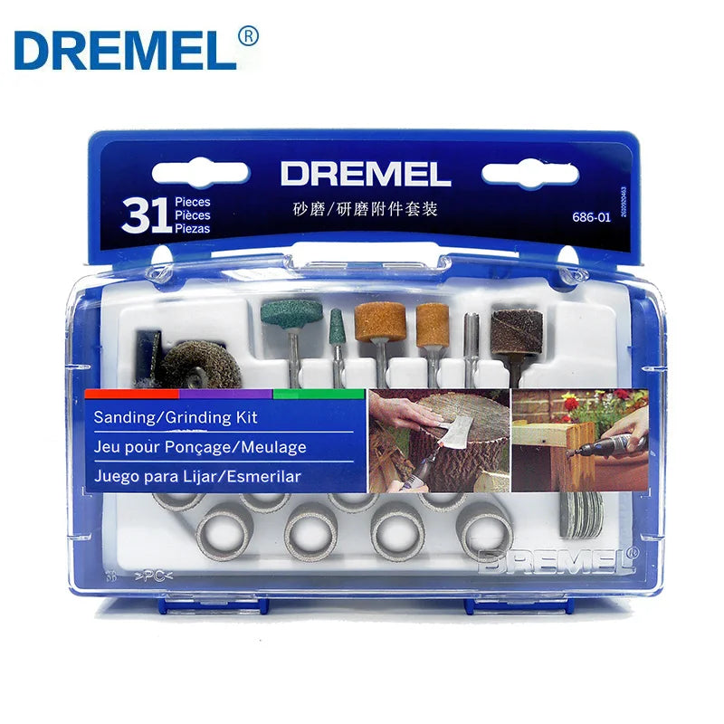 Dremel Abrasive Tools Set Sanding Drums Kit Grinding Polishing Engraving Tool Bits Ez Lock Cutting Discs Rotary Tool Accessories