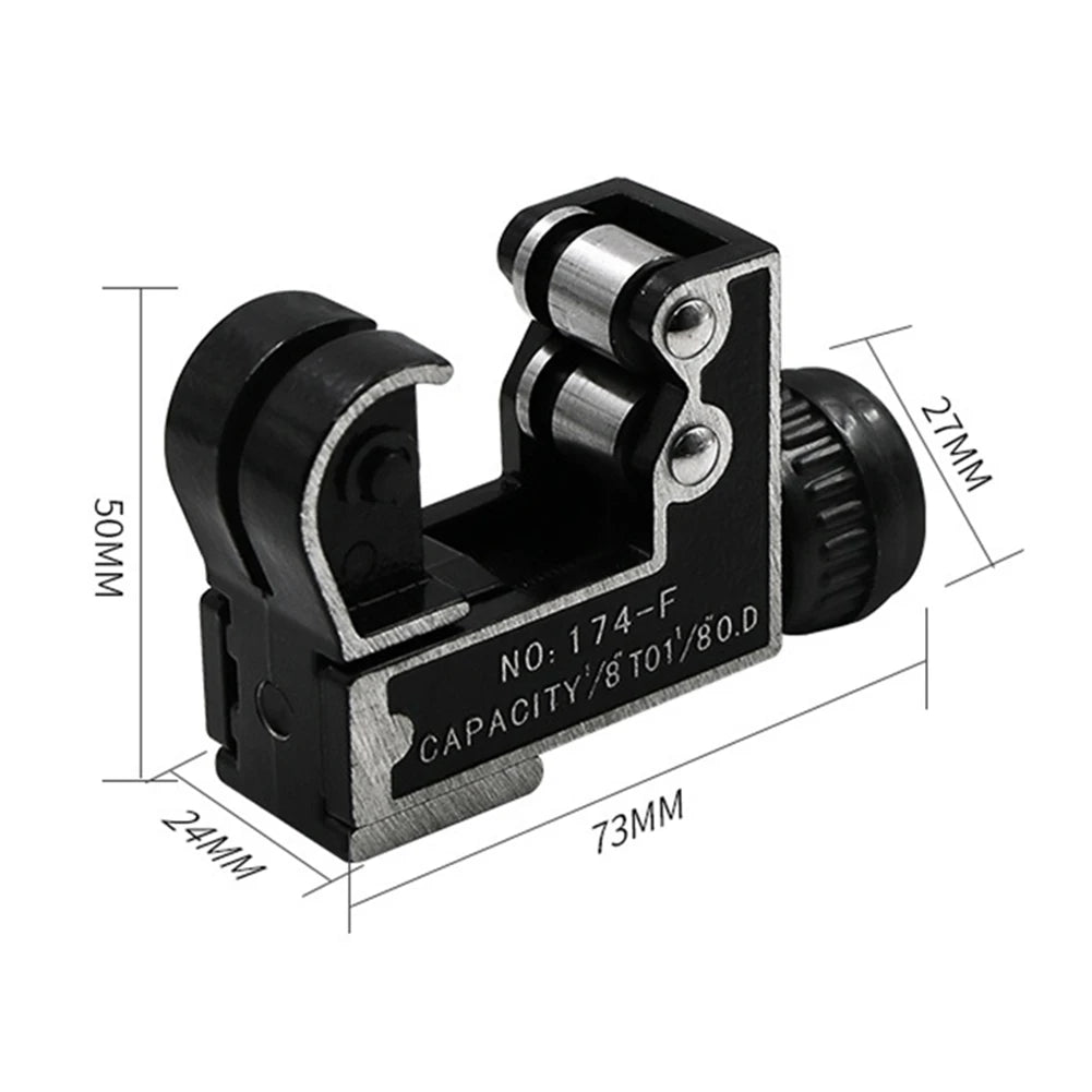 MINIATURE MANUAL COPPER TUBE CUTTER HEISE 3-28MM 1/8" to 1-1/8" Steel and Aluminum C Cutting Tool Mini Metal Small Cutter Access