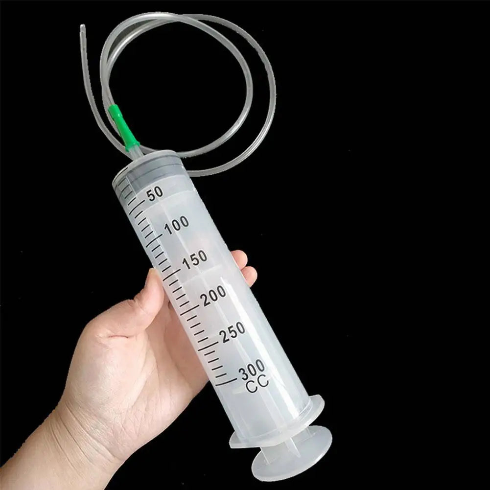 Large Capacity Syringes Reusable Needle Barrel Oil Pump with Scale Oil Suction Vacuum Syringe Pistol Pump Extractor