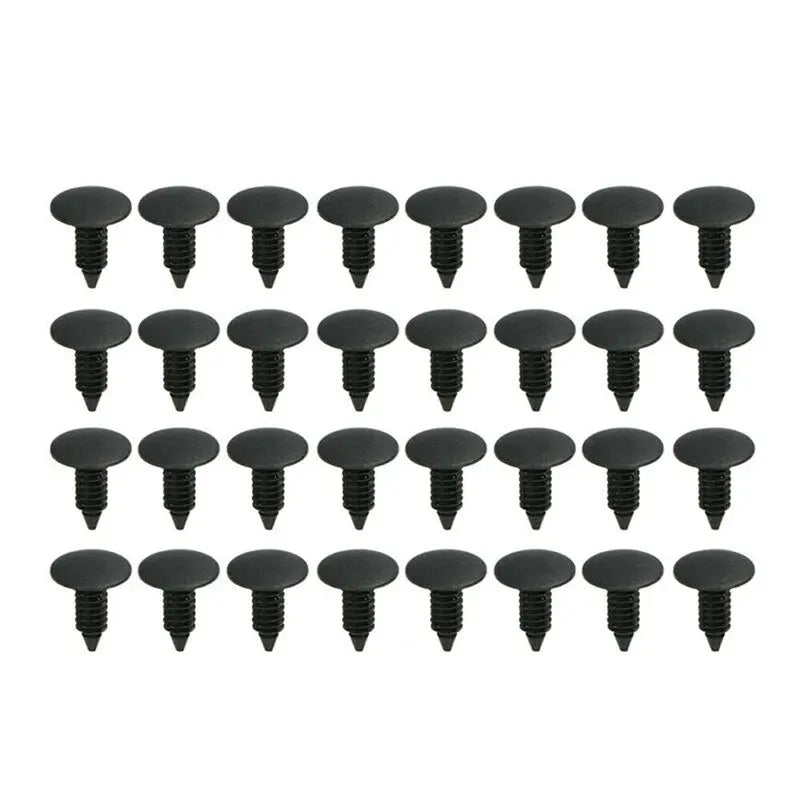 190PCS Set Car Universal Buckle 6 Models Size Fastenr Rivet Clamping Fastener Buckle Car Accessory ABS Material Fixed Screw