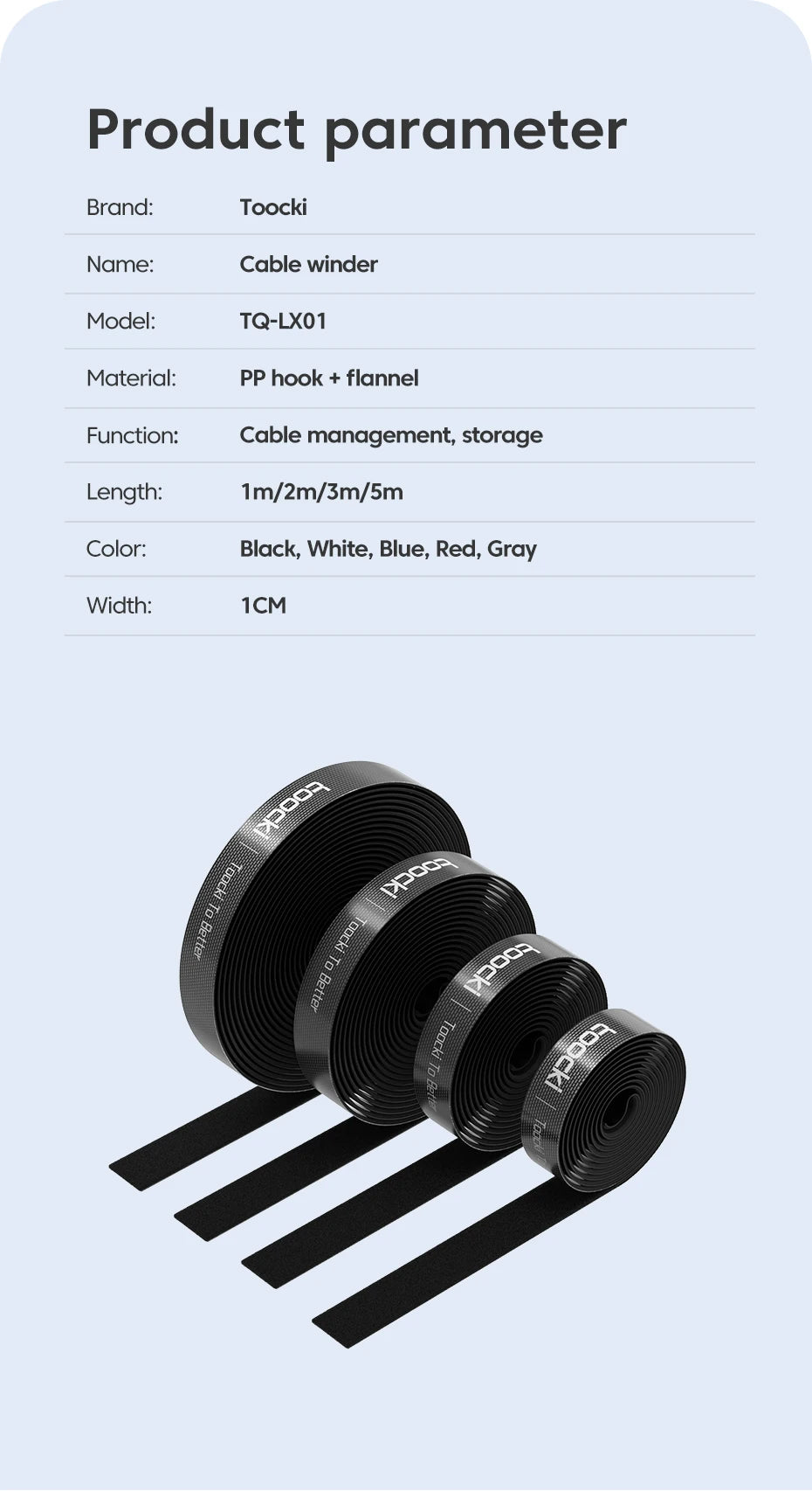 Toocki Kabel-Organizer, Drahtwickler, USB-Kabelmanagement-Schutz, Kopfhörer-/Mauskabelbinder, Telefonzubehör für iPhone, Samsung 