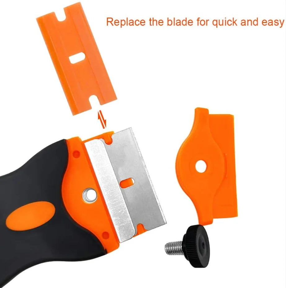 Plastic /Metal Razor Blade Scrapers For The Window Of The Car Vinyl Film Cleaning Adhesive Glass Of Ceramic Powder Remover Tool