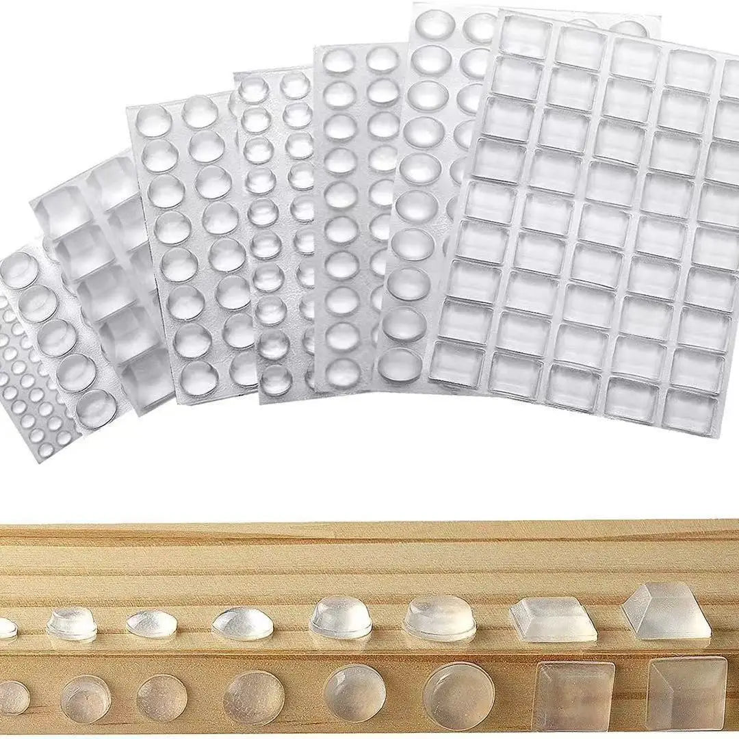 Strong Self-Adhesive Clear Door Stopper Rubber Damper Buffer Cabinet Bumpers Furniture Dots Cushion Protective Pads Tiny Bumpons